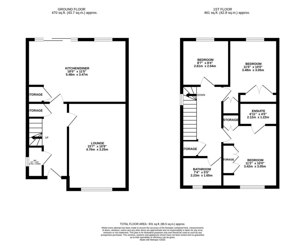 Floorplans For Cransley Street, Broughton, Kettering
