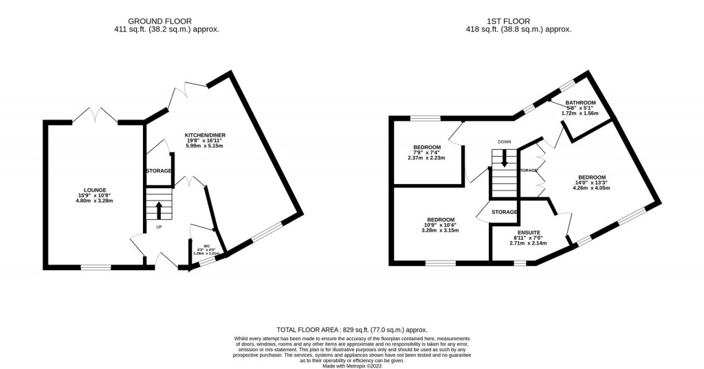 Floorplans For Burdock Way, Desborough, Kettering
