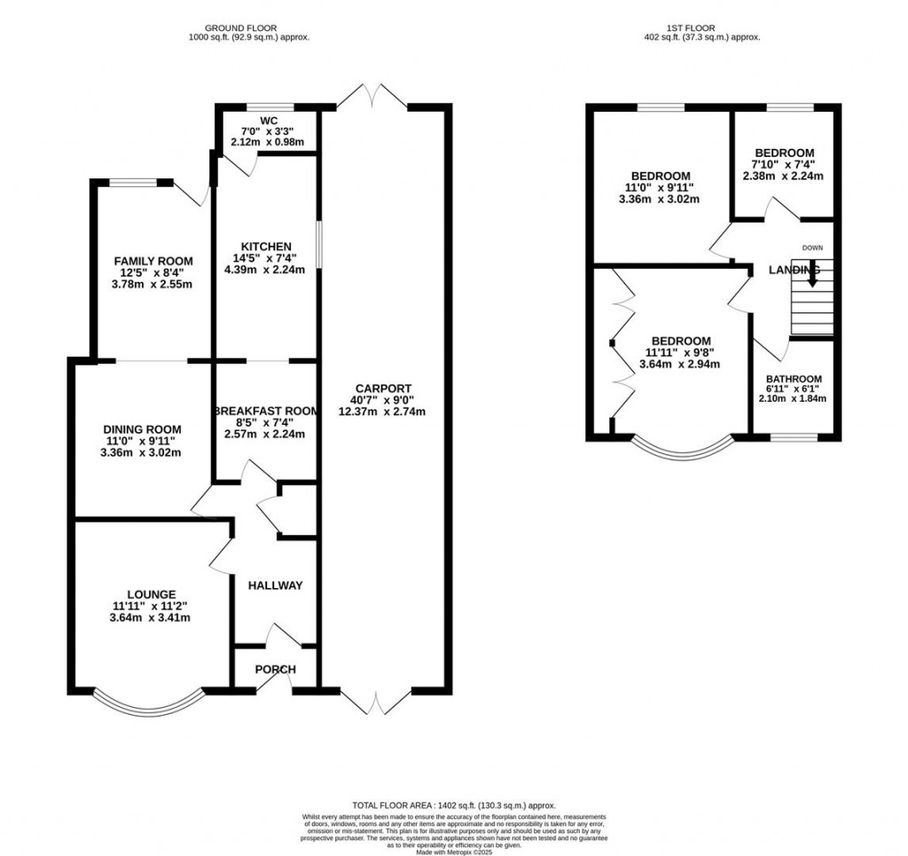 Floorplans For Milton Street, Higham Ferrers