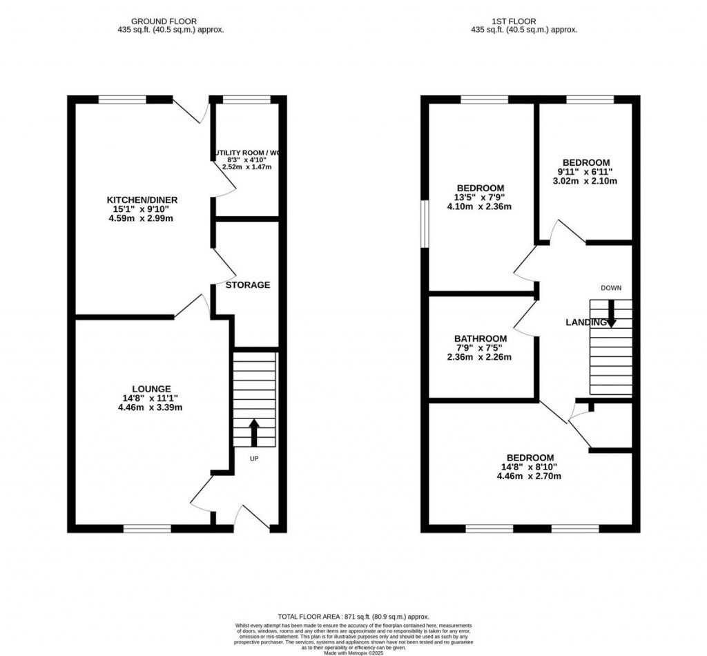 Floorplans For Donnington Road, Burton Latimer