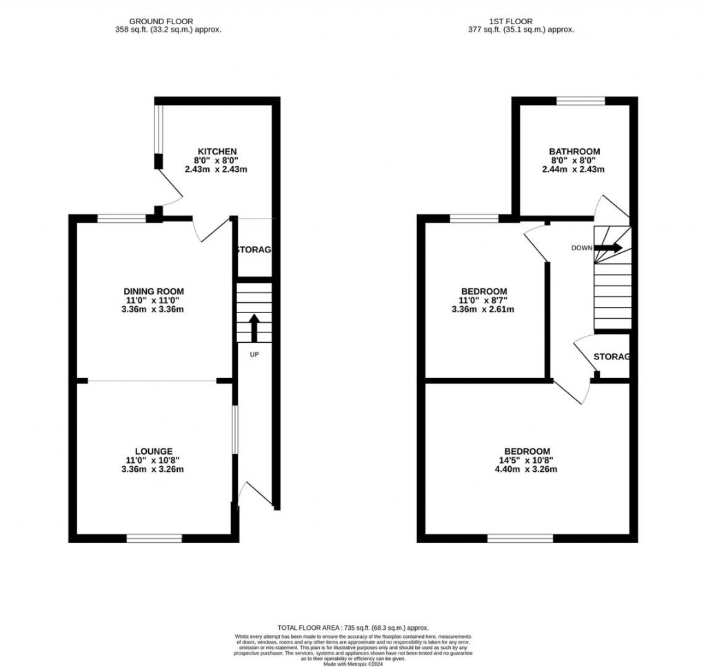 Floorplans For Wellington Street, Kettering