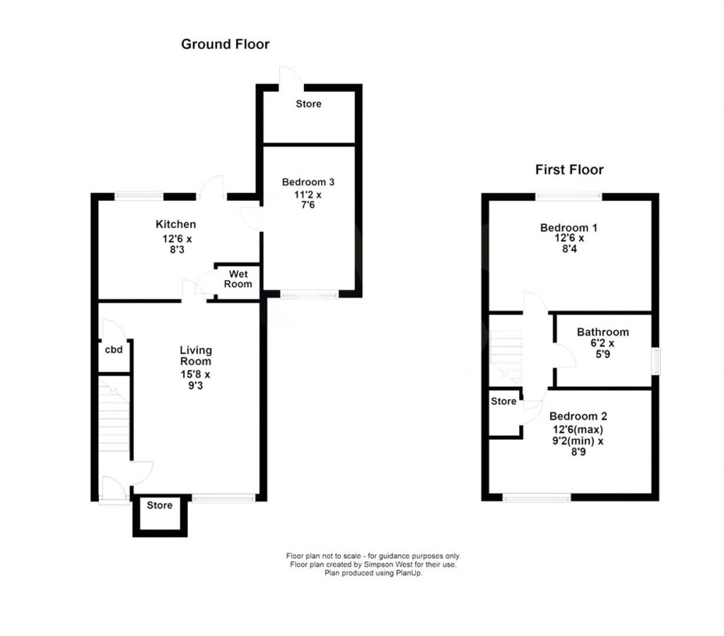 Floorplans For Inham Close, Corby