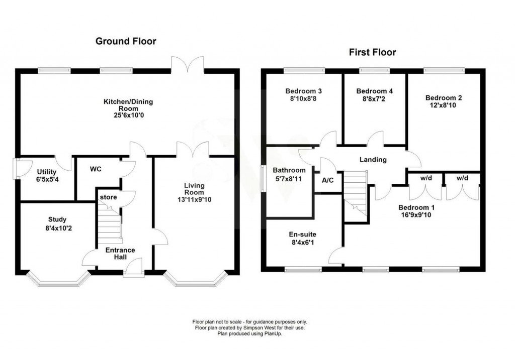 Floorplans For Livingstone Road, Oakley Vale, Corby