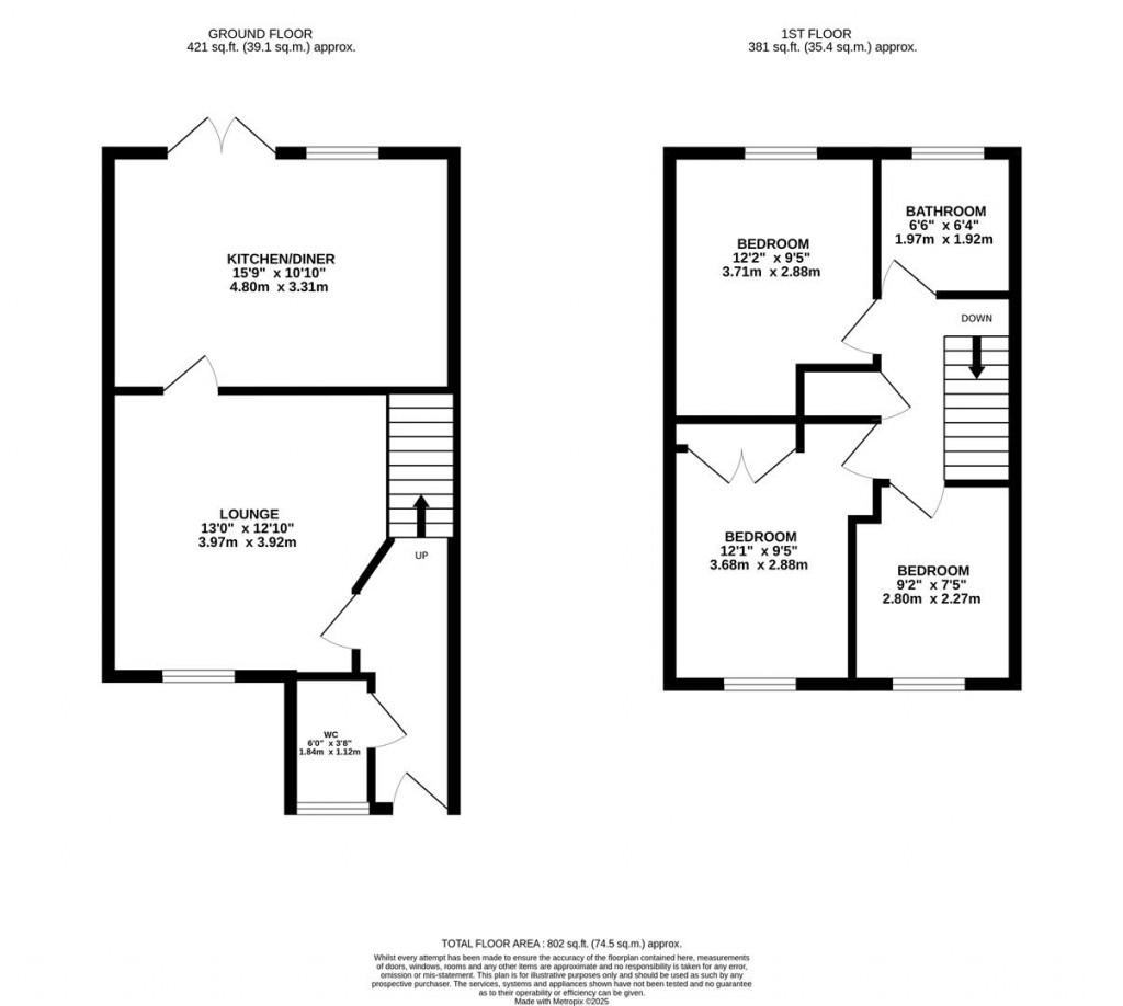 Floorplans For Betony Walk, Rushden
