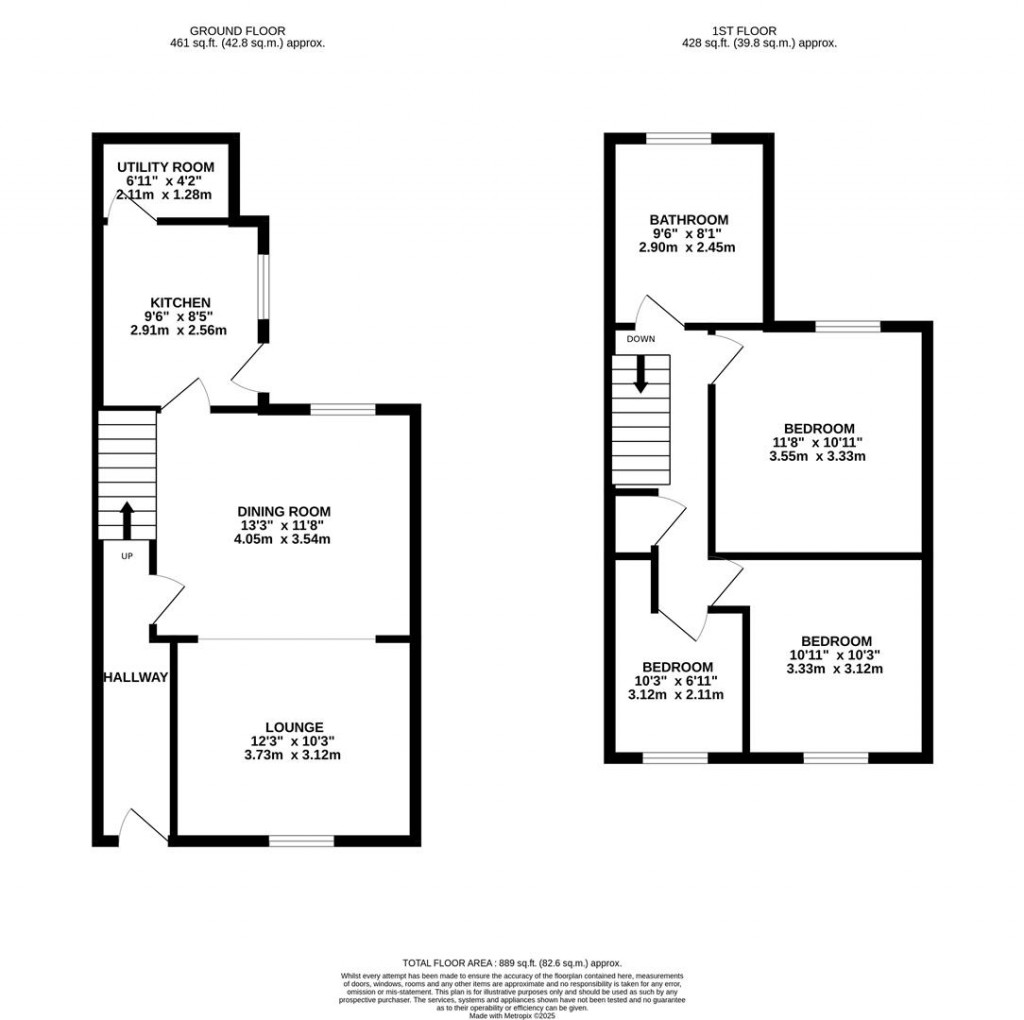 Floorplans For Boddington Road, Kettering