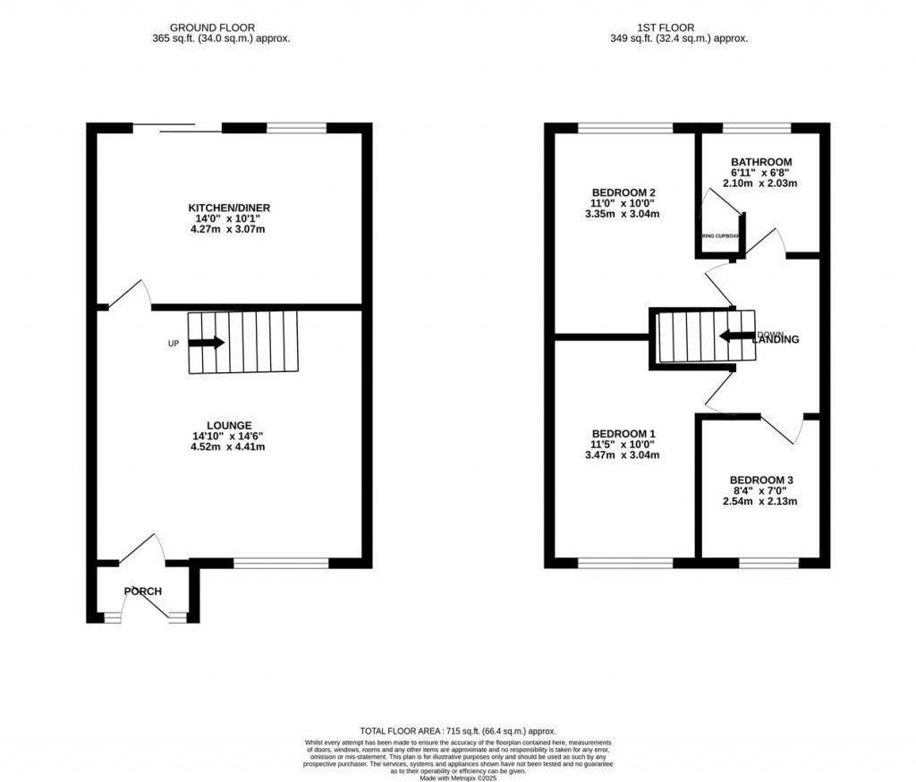 Floorplans For Hazel Close, Hartwell, Northampton