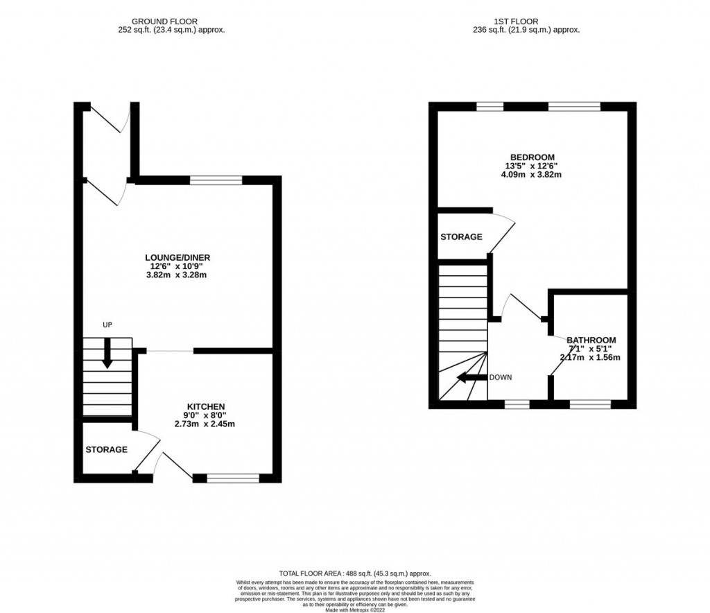 Floorplans For Berneshaw Close, Corby