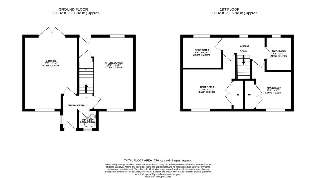 Floorplans For Malvern Close., Kettering
