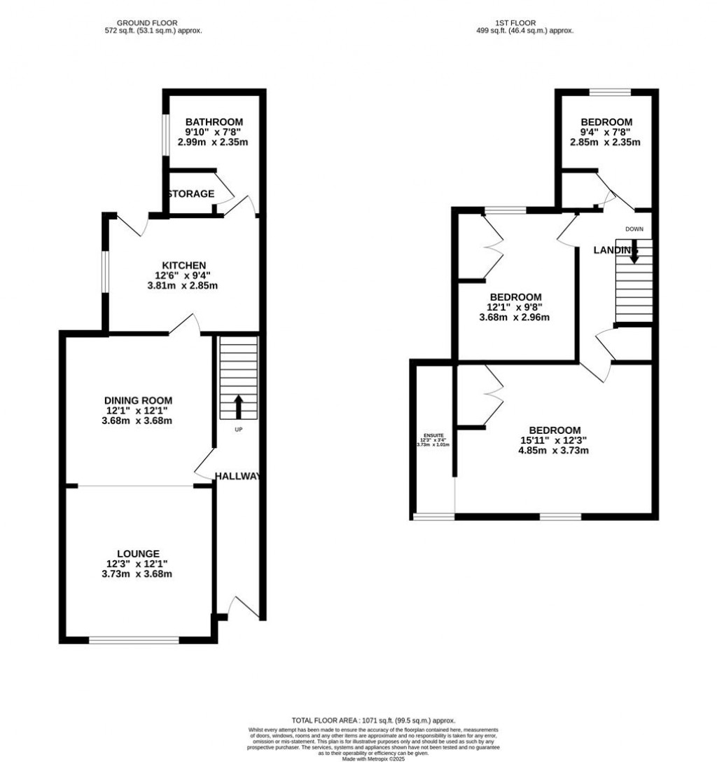 Floorplans For Princes Street, Kettering