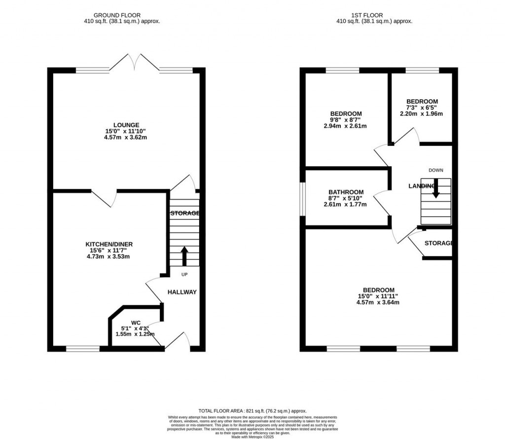 Floorplans For Purbeck Drive, Corby
