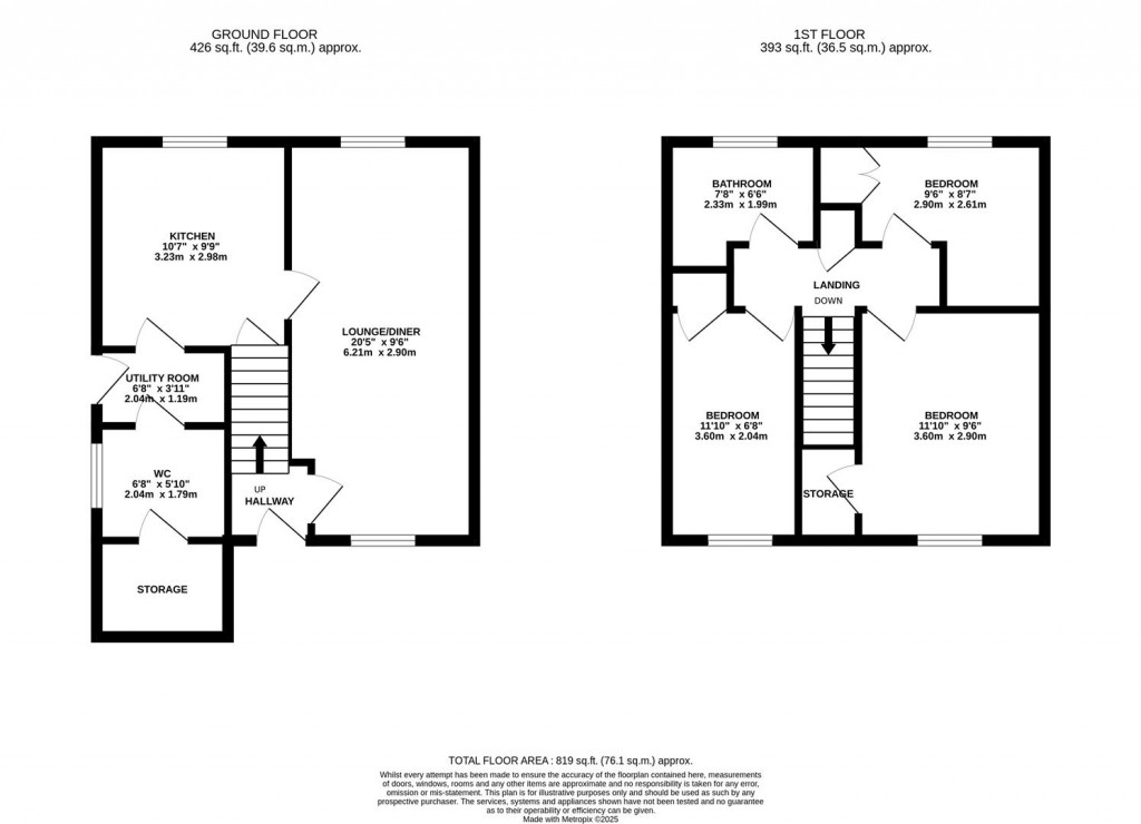 Floorplans For Gunthorpe Place, Corby