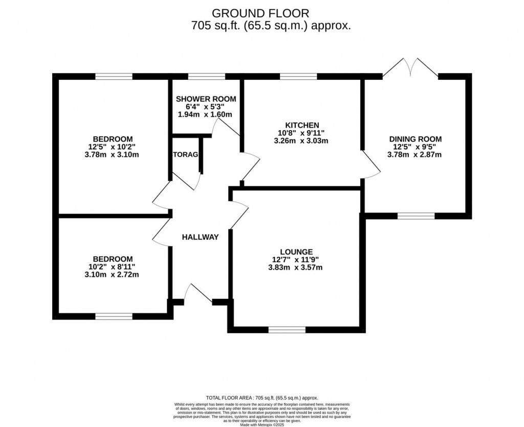 Floorplans For Grosvenor Close, Barton Seagrave