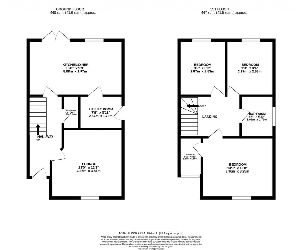 Floorplans For Green Crescent, Desborough