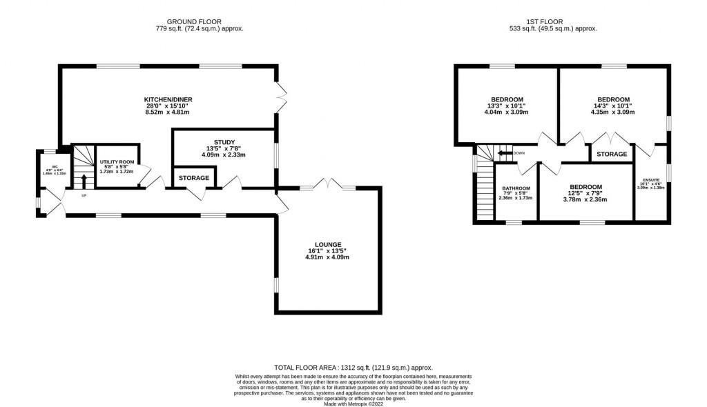 Floorplans For Norlinton Close, Orlingbury, Kettering