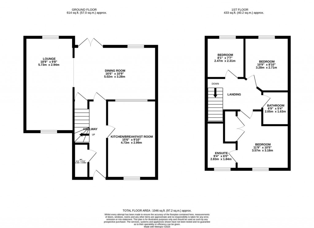 Floorplans For Virginia Crescent, Burton Latimer