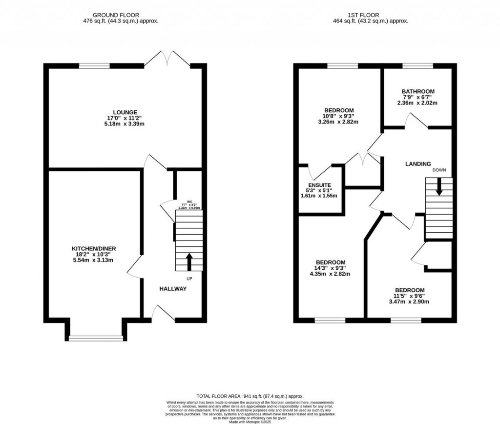 Floorplans For Little Colliers Field, Great Oakley, Corby