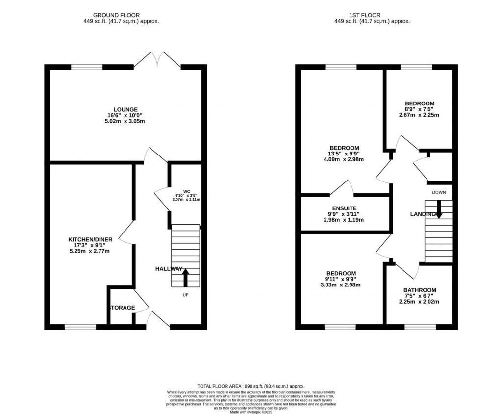 Floorplans For Spriggs Close, Burton Latimer