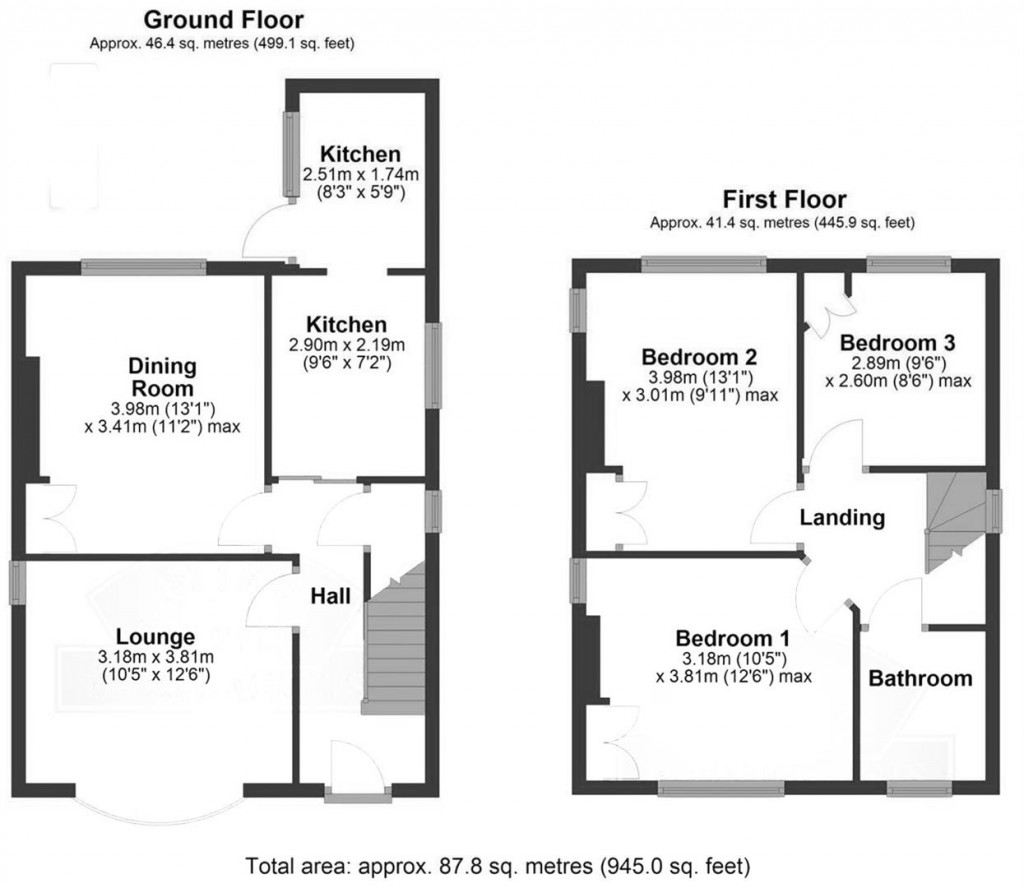 Floorplans For Wellingborough Road, Rushden