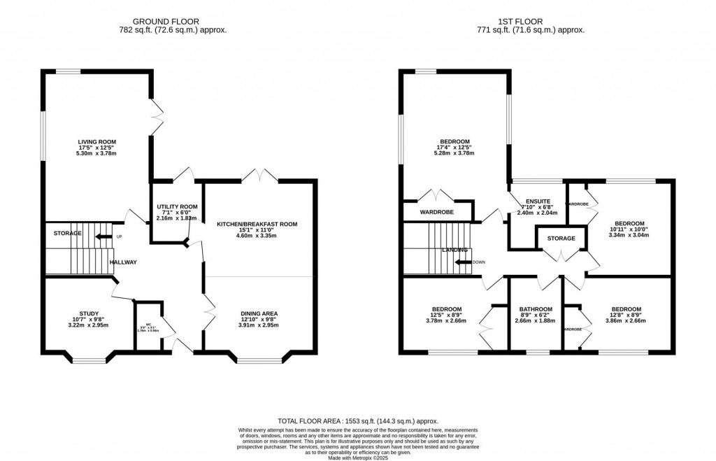Floorplans For Kelso Close, Oakley Vale, Corby