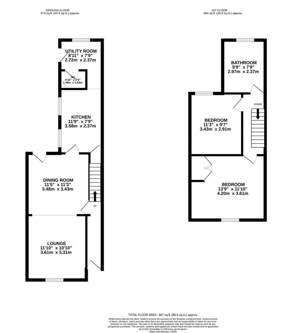 Floorplans For Lea Road, Northampton