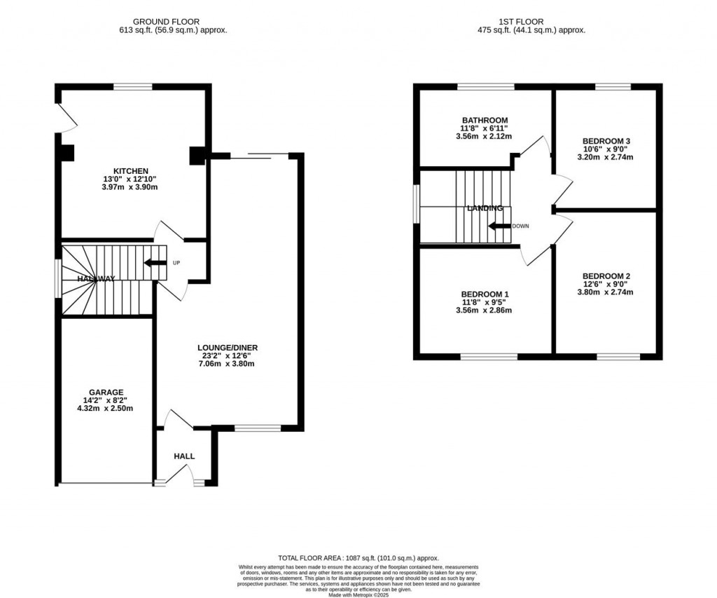 Floorplans For Thruxton Drive, Parklands, Northampton