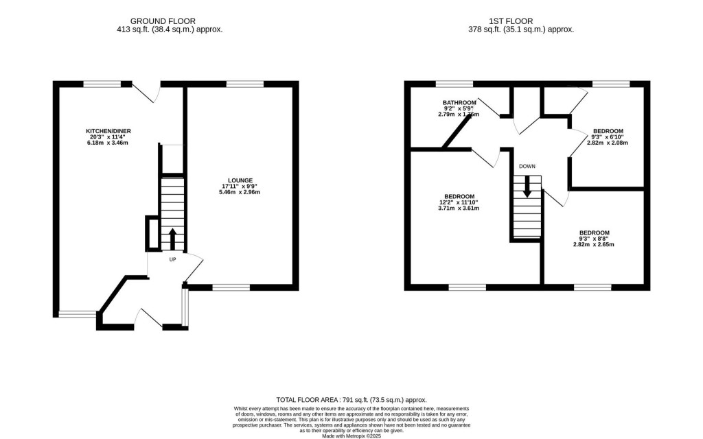 Floorplans For Kingsthorpe Avenue, Corby