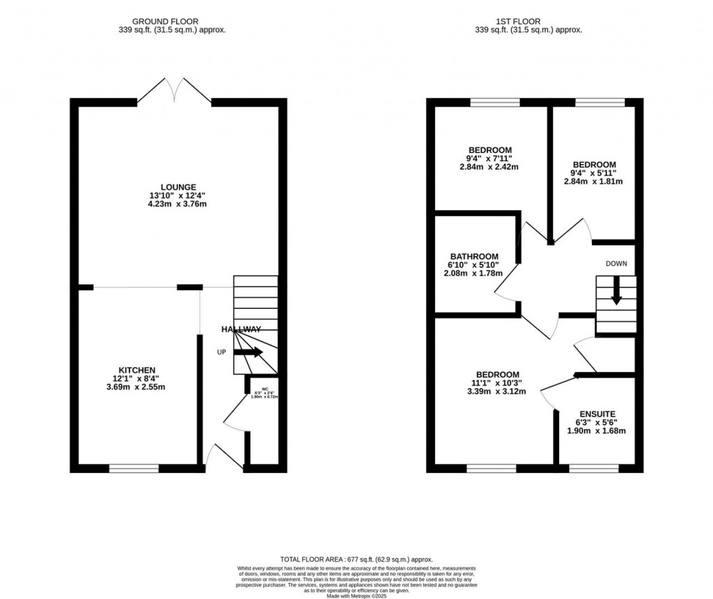 Floorplans For Sandringham Close, Wellingborough