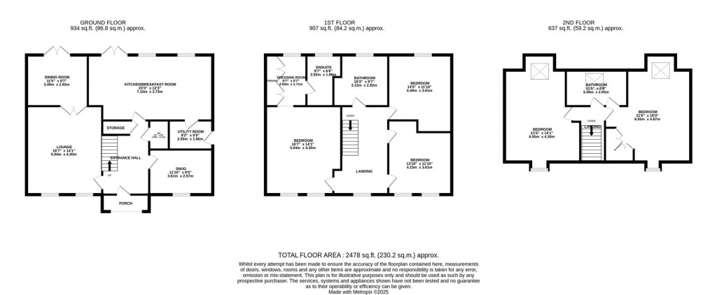 Floorplans For Southwick Close, Barton Seagrave, Kettering