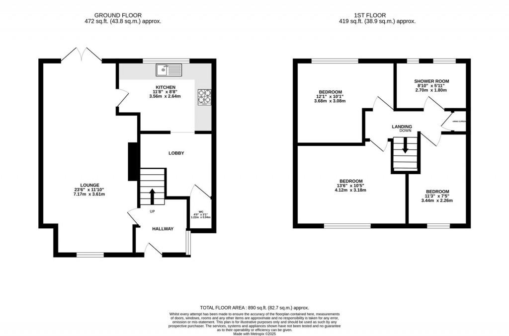 Floorplans For Eastbourne Avenue, Corby