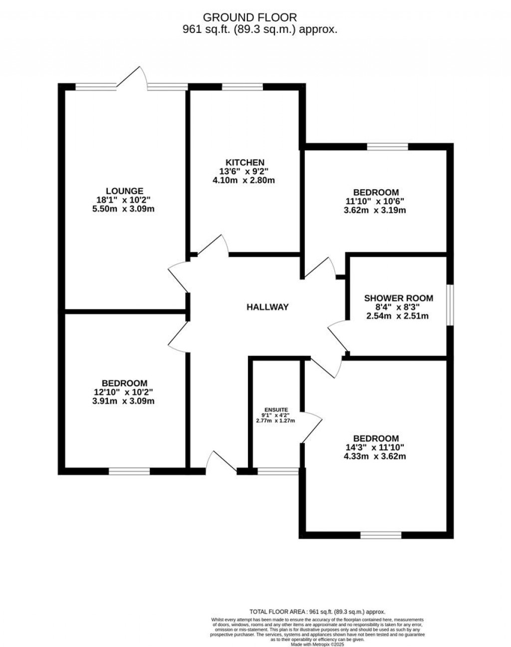 Floorplans For Hayway, Off Honeysuckle Way, Raunds