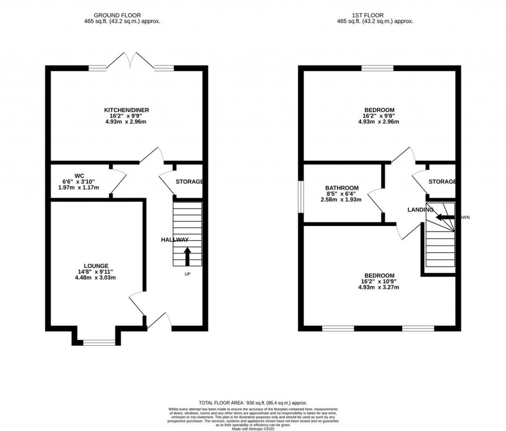 Floorplans For Hayway, Off Honeysuckle Way, Raunds