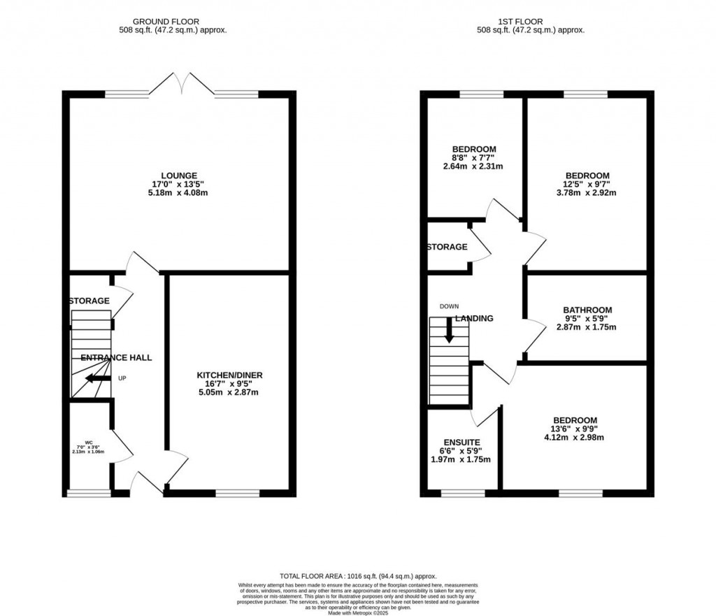 Floorplans For Hayway, Off Honeysuckle Way, Raunds