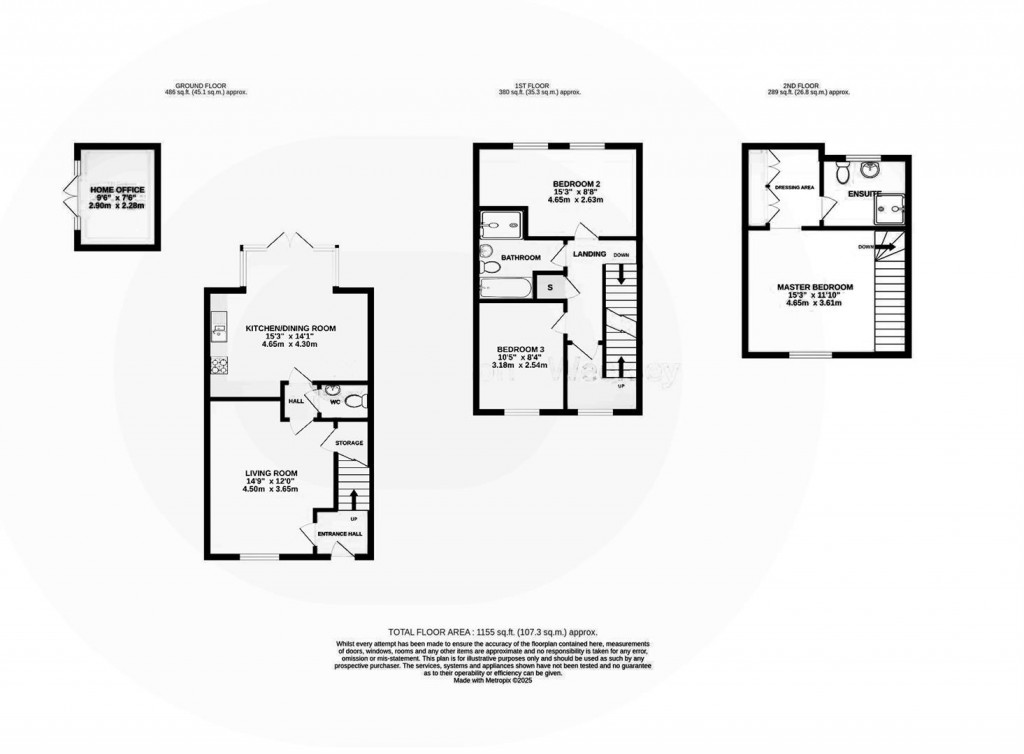 Floorplans For Sandpiper Close, Rushden