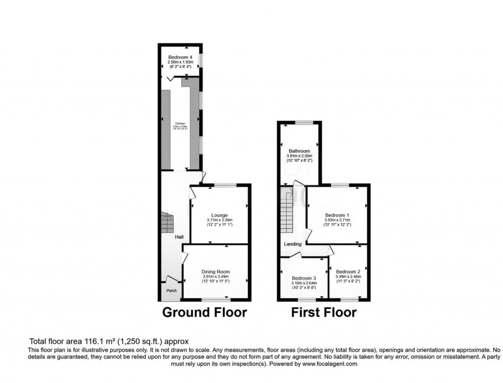 Floorplans For Queen Street, Rushden