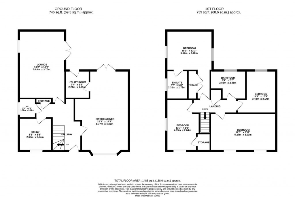 Floorplans For Scafell Road, Barton Seagrave, Kettering