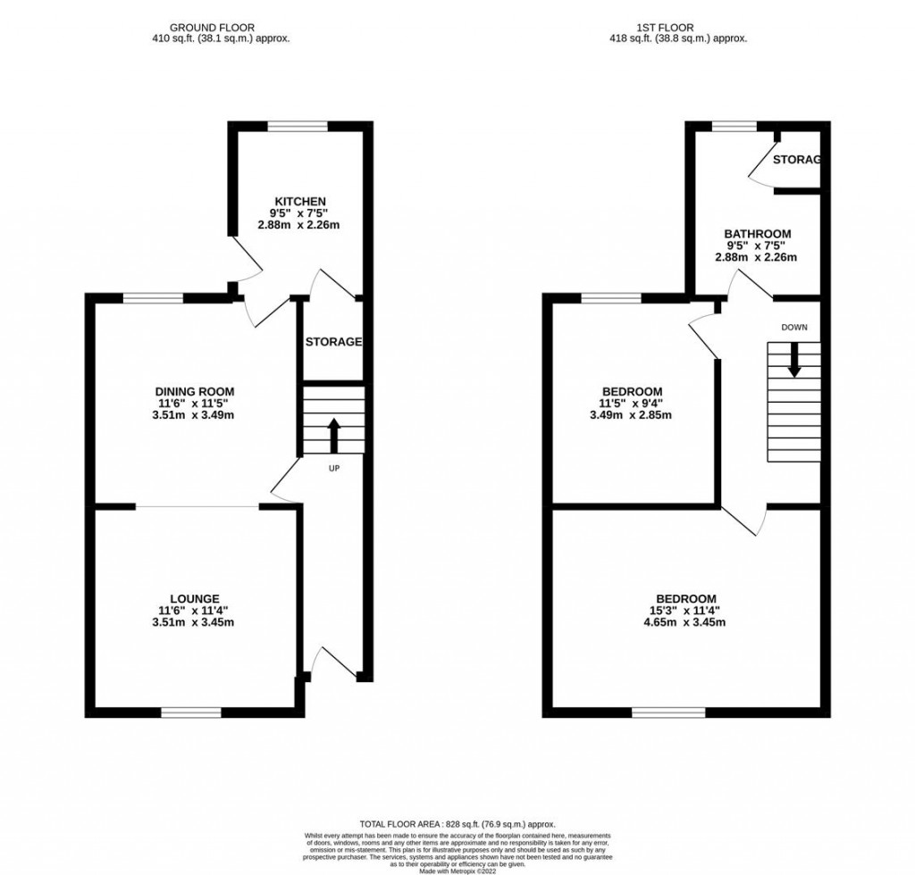 Floorplans For Ford Street, Kettering