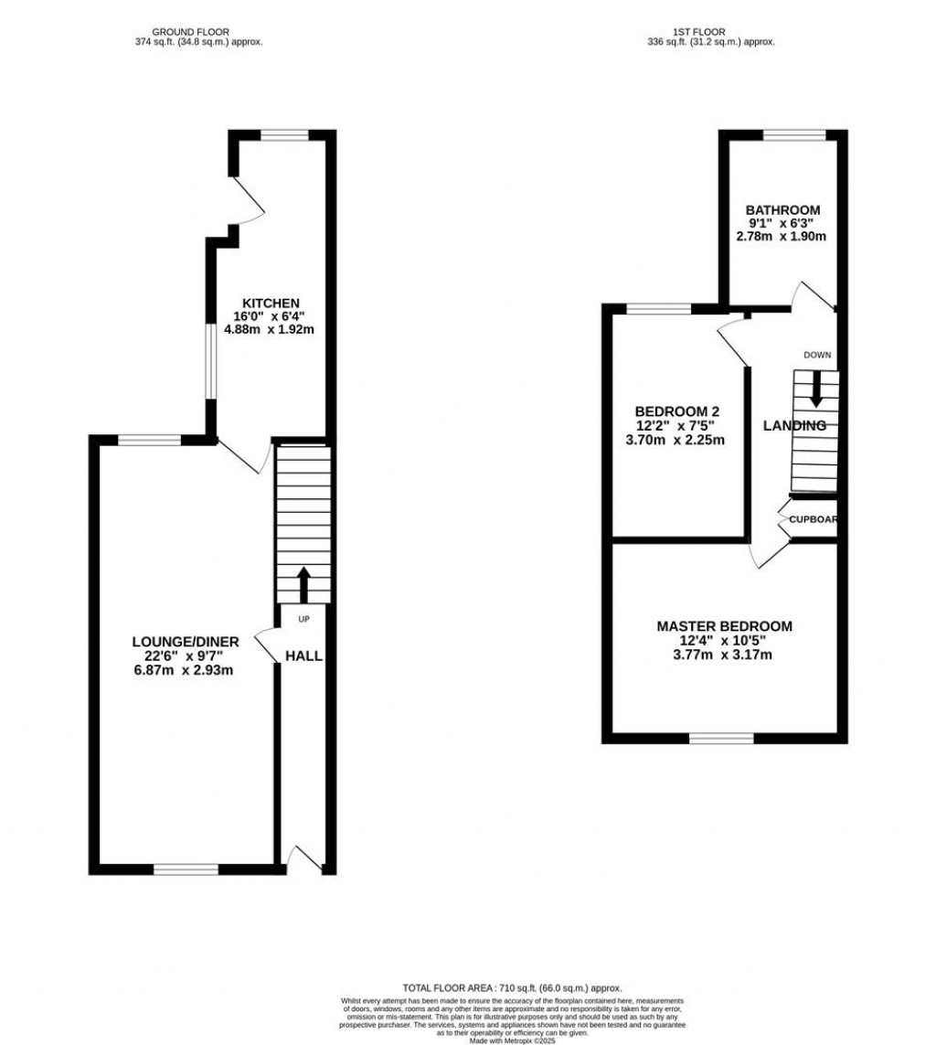 Floorplans For Brook Street, Northampton