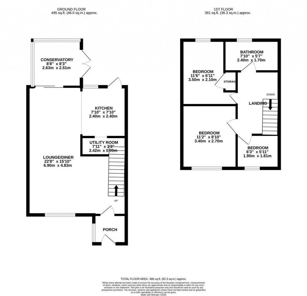 Floorplans For Drake Close, Rothwell, Kettering