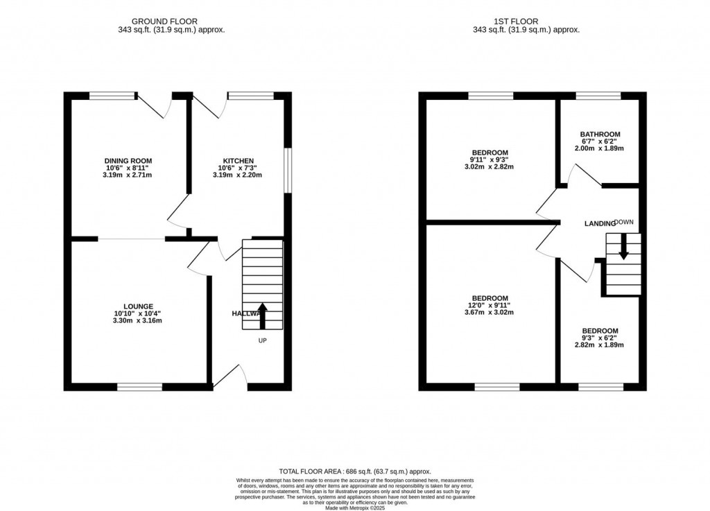 Floorplans For Rannoch Close, Kettering