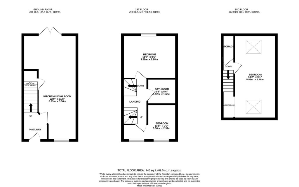 Floorplans For Stockburn Road, Barton Seagrave