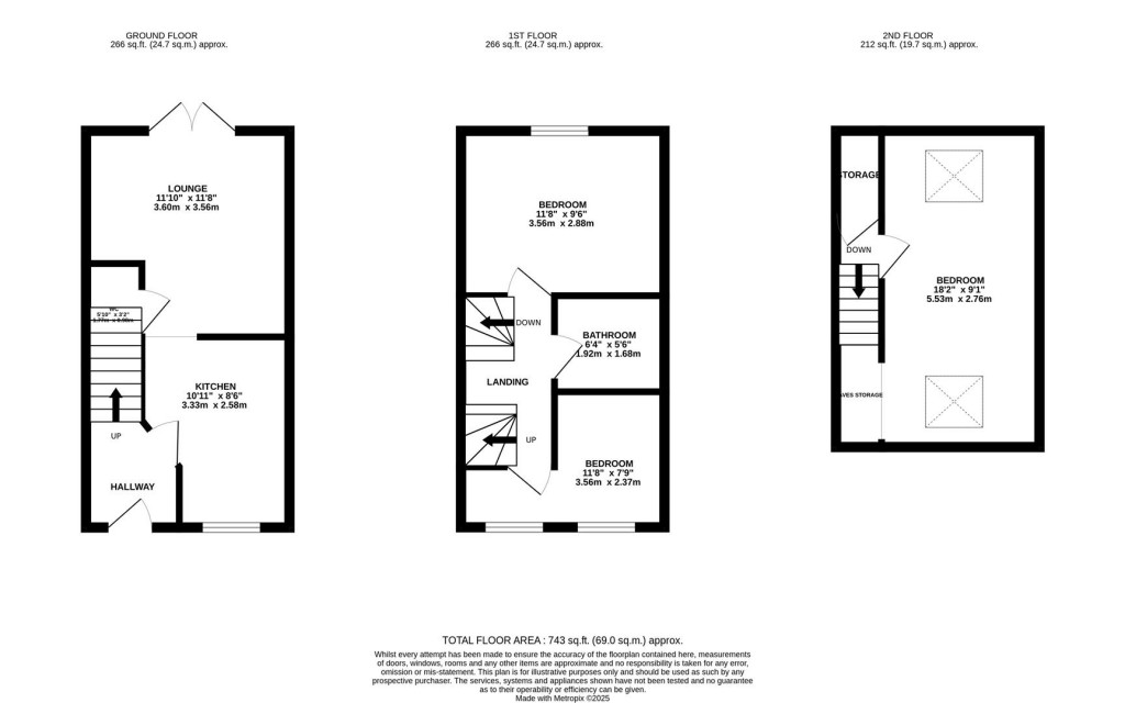 Floorplans For Stockburn Road, Barton Seagrave