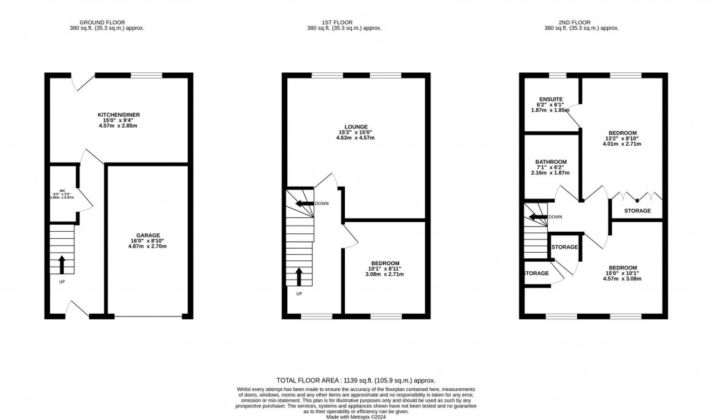 Floorplans For Horse Fair Lane, Rothwell, Kettering
