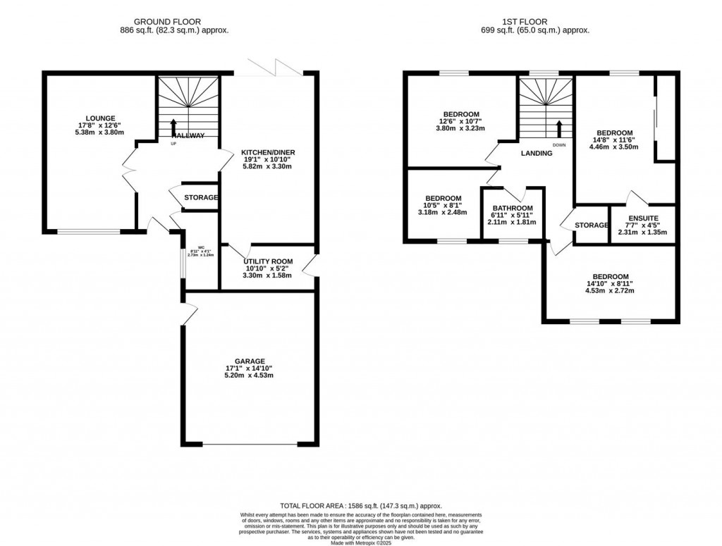 Floorplans For Sandy Close, Wellingborough