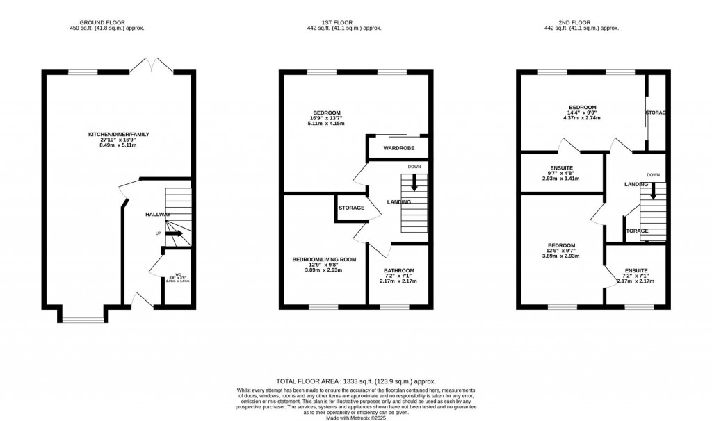 Floorplans For Cheyne Avenue, Wellingborough