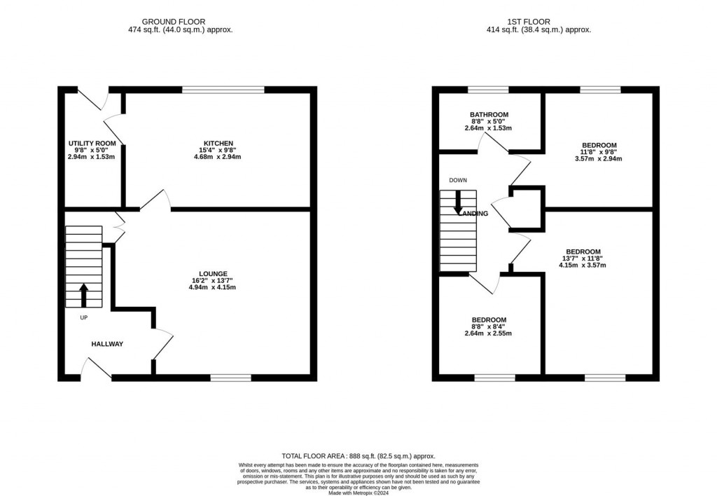 Floorplans For Swinburne Road, Wellingborough