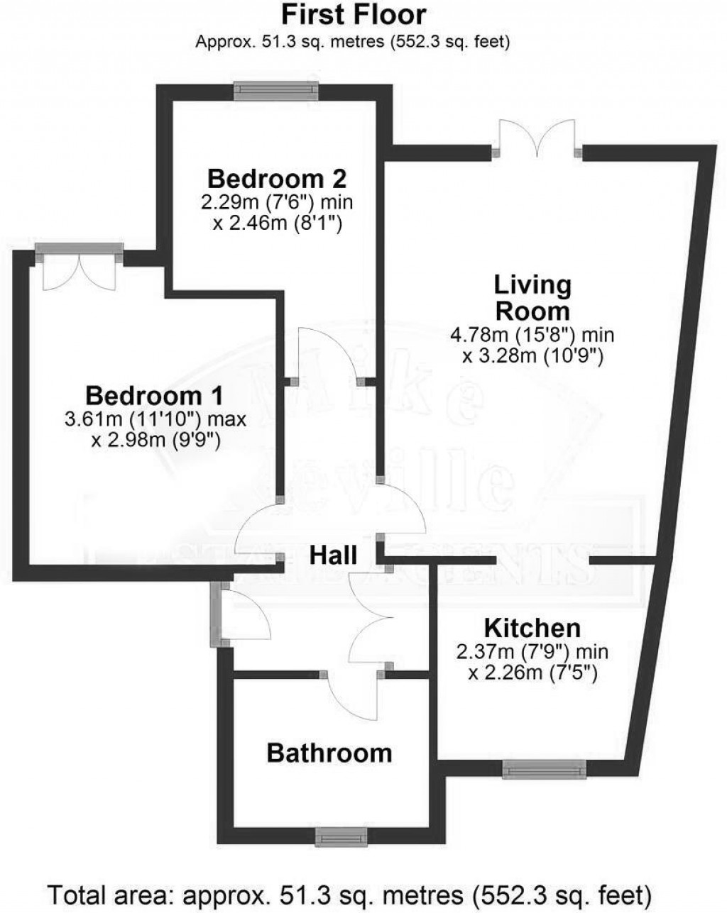Floorplans For Station Road, Rushden