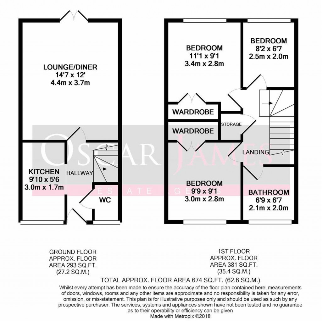 Floorplans For Clarendon Close, Little Stanion