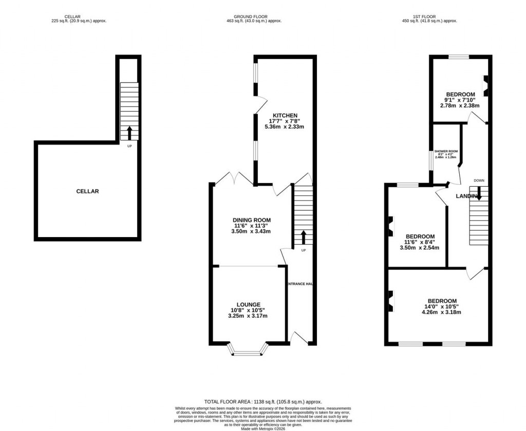 Floorplans For Wycliffe Road, Northampton