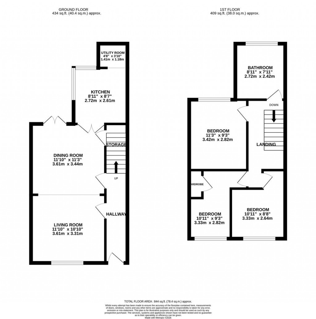 Floorplans For Lawson Street, Kettering
