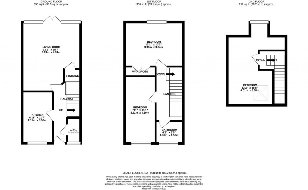 Floorplans For High Street, Burton Latimer